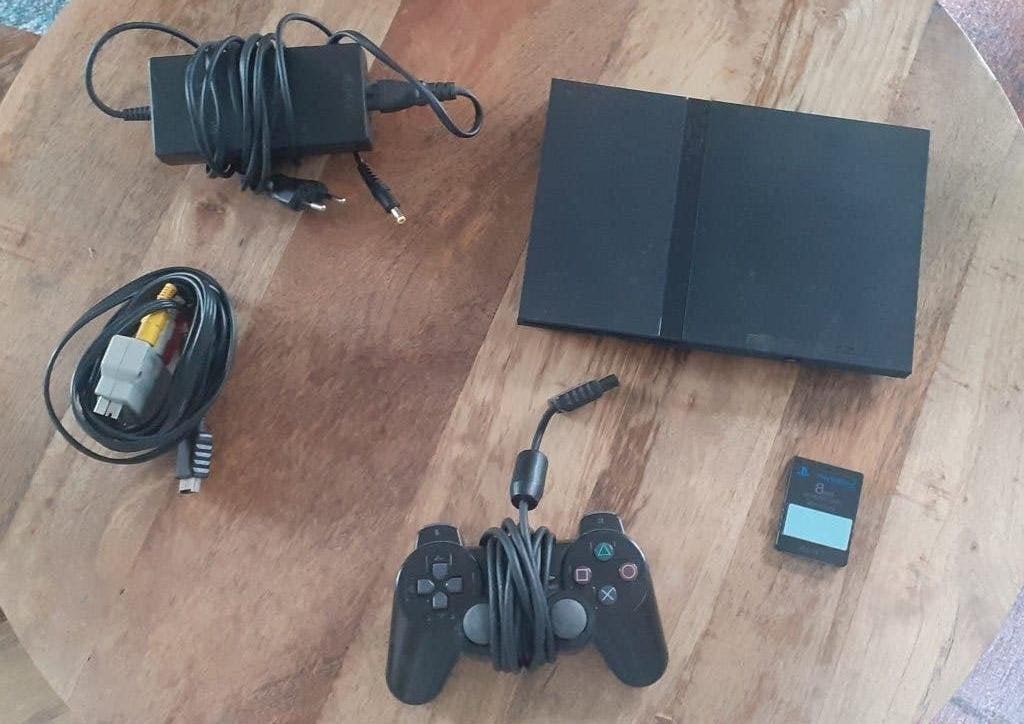 Sony Playstation 2 Slim, Ophalen, Gebruikt, Met 1 controller, Slim