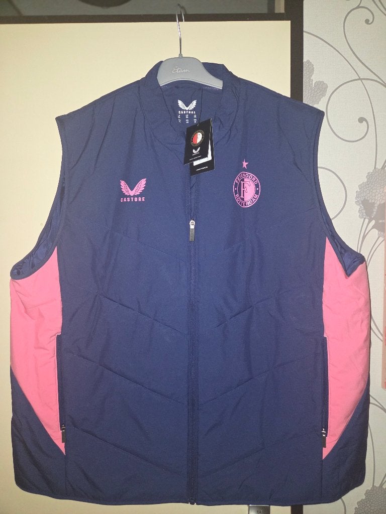 FEYENOORD SPELERS TRAINING GILET 2025-2026  - BLAUW, Ophalen of Verzenden, Nieuw, Feyenoord, Shirt