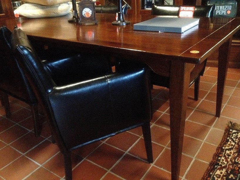 EIKEN TAFEL EETTAFEL EETKAMERTAFEL VOOR ARMSTOEL Eichholtz, Huis en Inrichting, Ophalen, 100 tot 150 cm, Eichholtz, Eikenhout