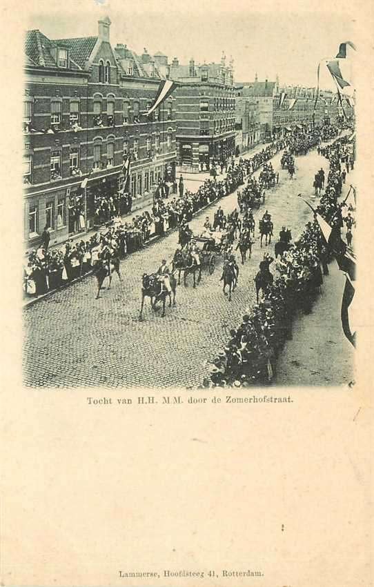 300-121-007 Rotterdam Tocht van H.H. M.M, Verzenden, Voor 1920, Zuid-Holland