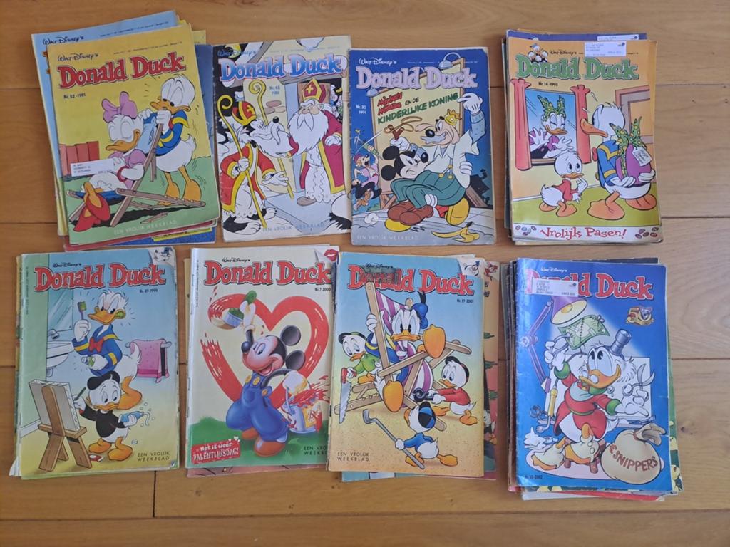 Oude donald duck weekbladen 1985-2002, Gelezen, Ophalen of Verzenden, Walt Disney  Donald duck, Meerdere stripboeken
