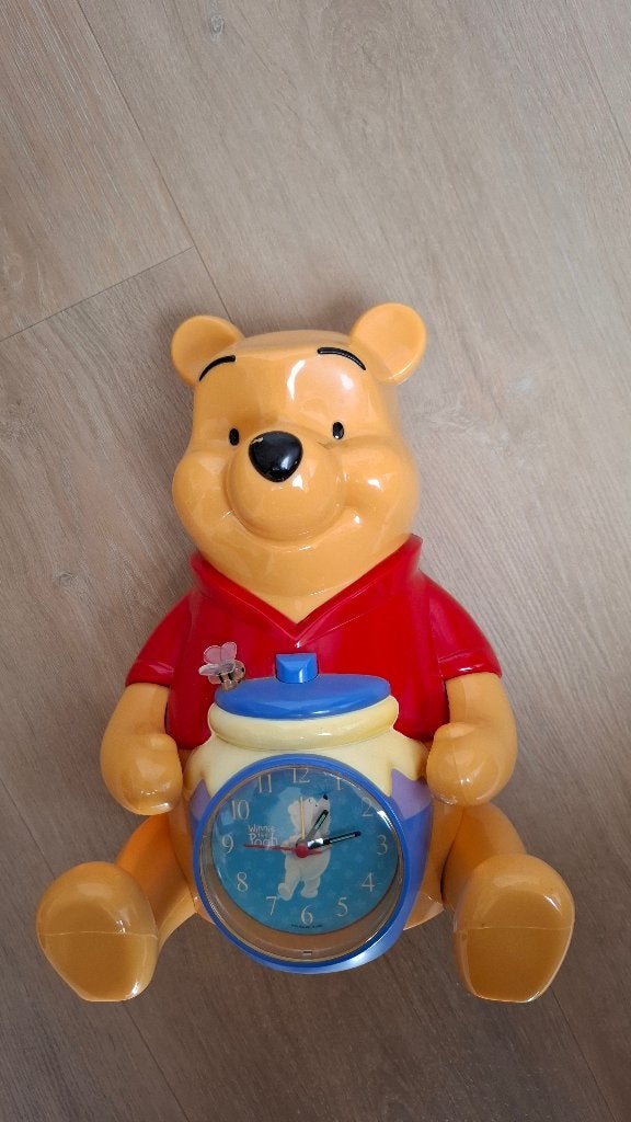 Winnie the Pooh 2-in-1 Wekker & Spaarpot – Disney Vintage, Ophalen of Verzenden, Winnie de Poeh of vrienden, Zo goed als nieuw