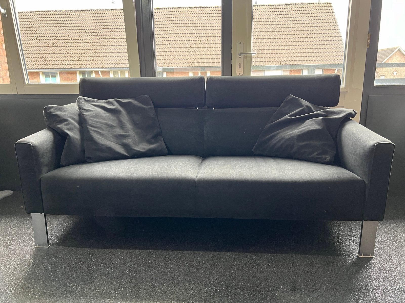 Leolux Patachou 2,5-zitsbank - Alcantara, Ophalen, Gebruikt, 150 tot 200 cm, Stof