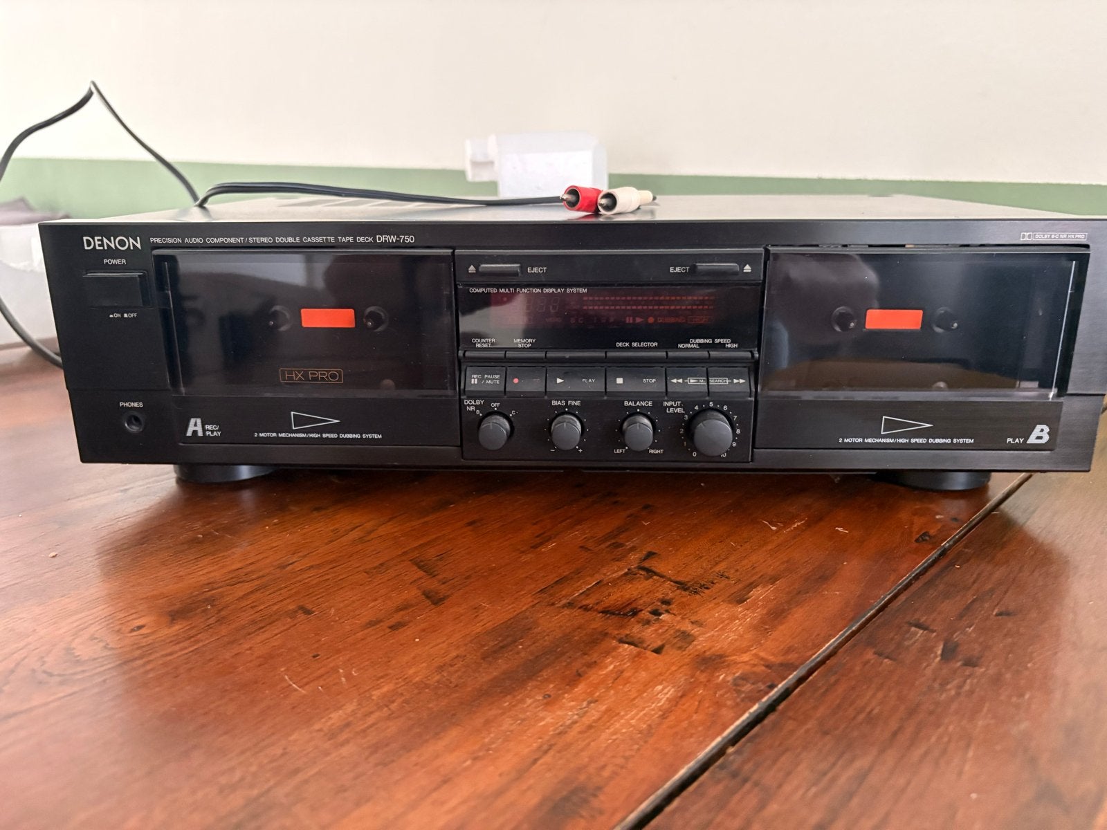 Denon DRW-750 Dubbel Cassettedeck - Zo goed als nieuw!, Audio, Tv en Foto, Cassettedecks, Ophalen of Verzenden, Dubbel, Denon