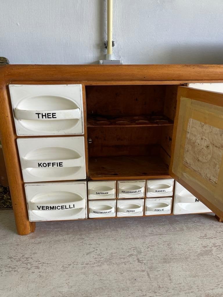 vintage , lepelrek, paraplubak , pottenkastje , spiegel, Ophalen of Verzenden