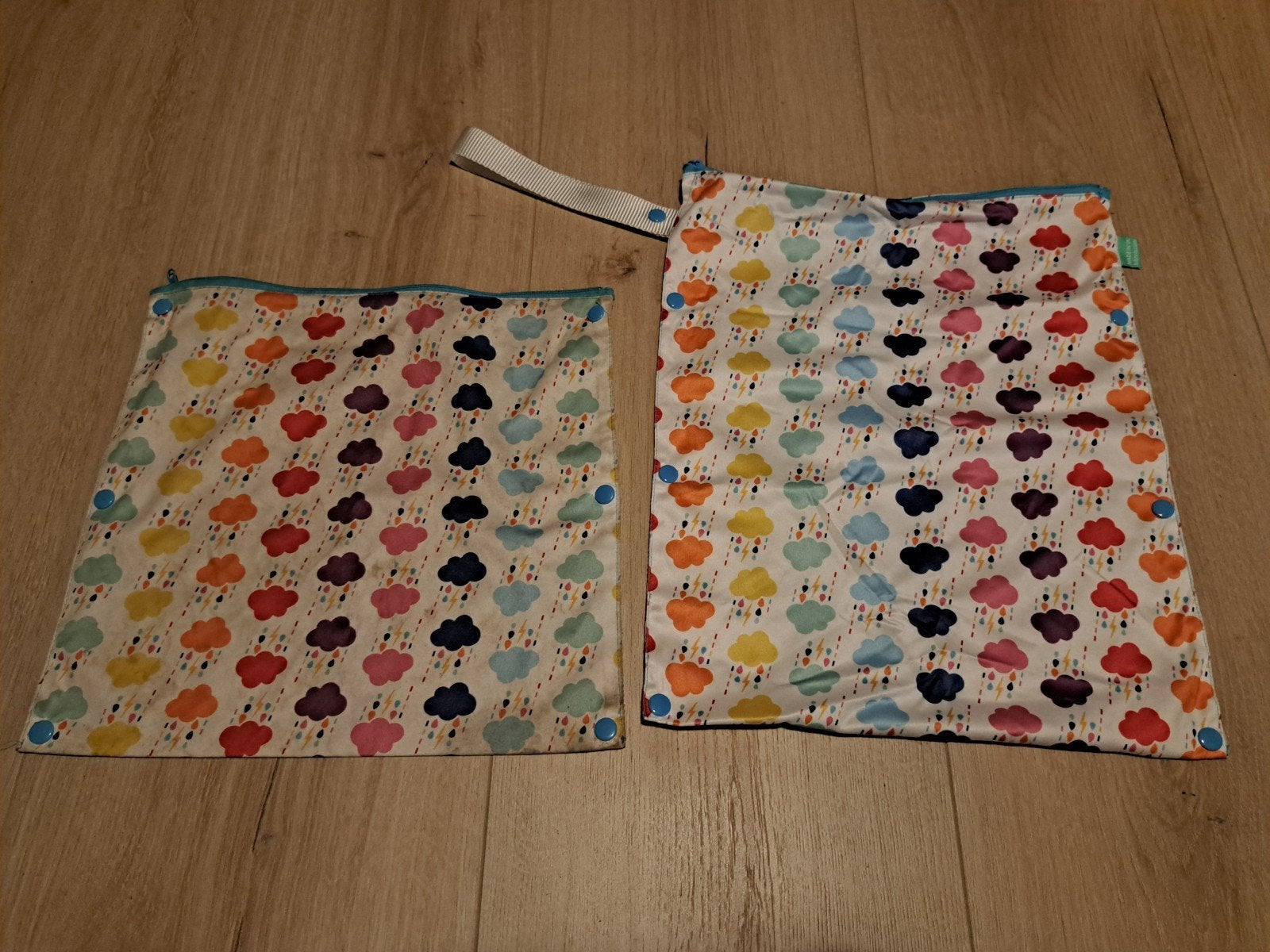 wasbare vouwluiers, incl overbroekjes en bamboe inleggers, Ophalen, Gebruikt, One size