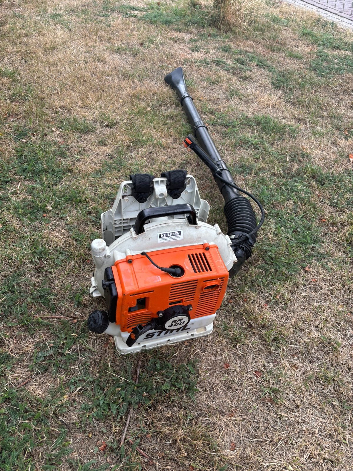 Stihl bladblazer br 400, Ophalen of Verzenden, Zo goed als nieuw, Benzine