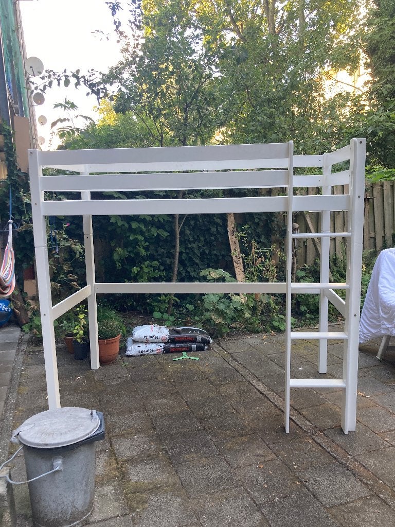 Hoogslaper, Huis en Inrichting, Slaapkamer | Stapelbedden en Hoogslapers, Ophalen, Gebruikt, Eenpersoons, 210 cm