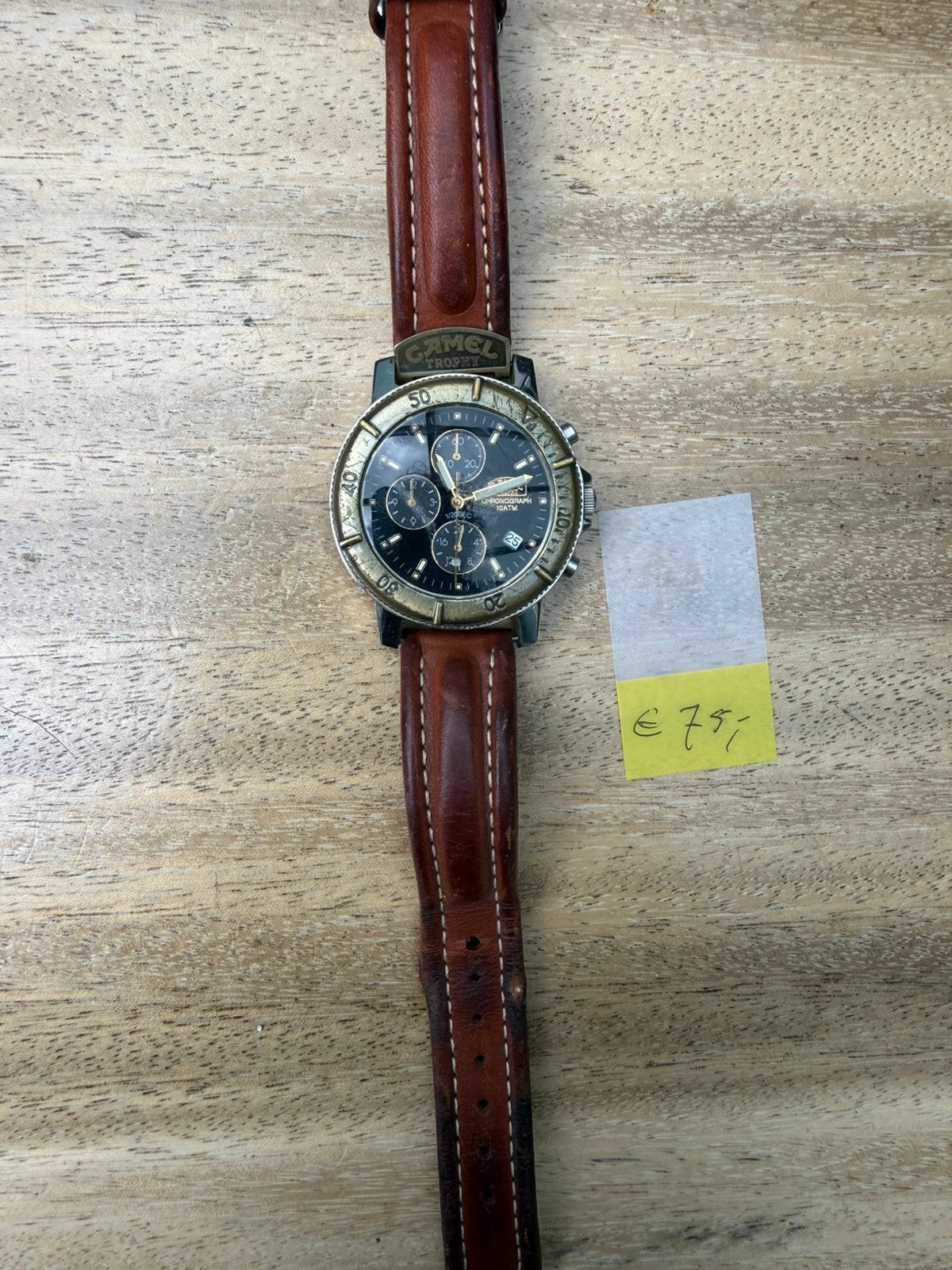 Camel Trophy Adventure Chronograph, Overige merken, Polshorloge, Ophalen of Verzenden, Leer