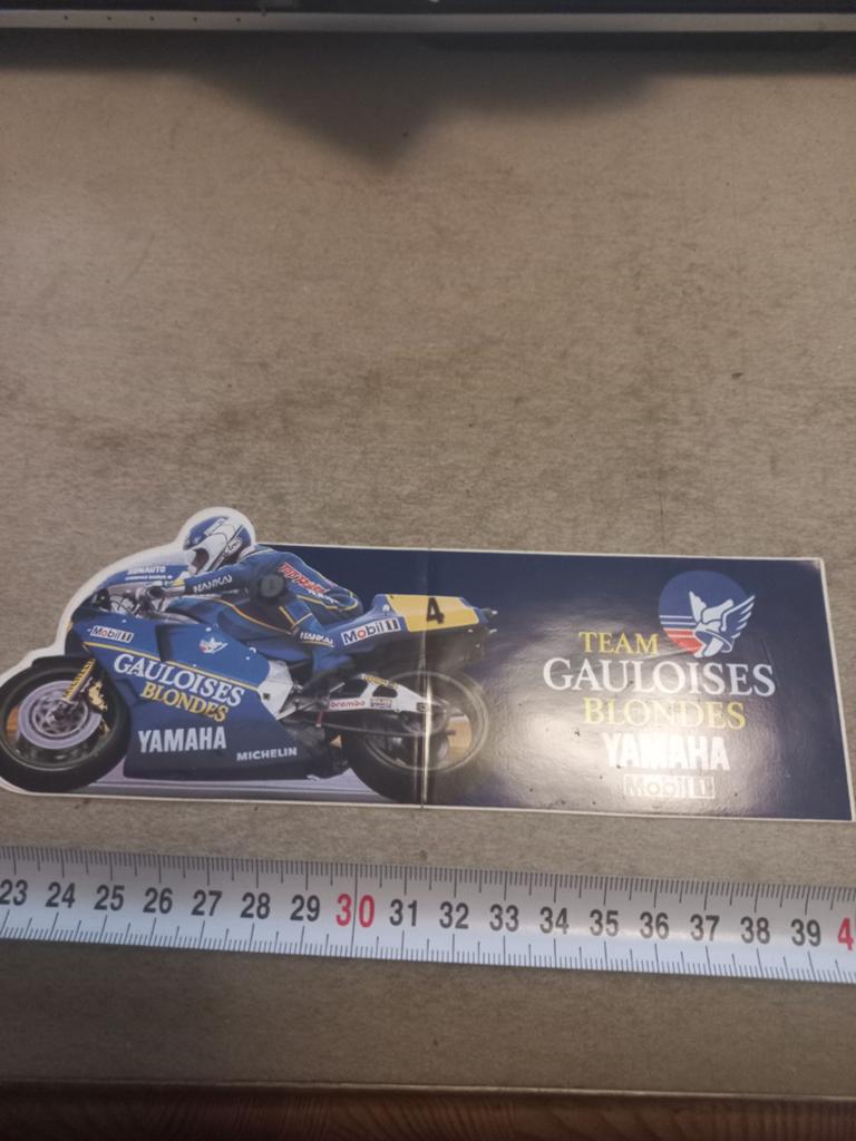 Team Gauloises blondes yamaha 500cc c sarron, Verzamelen, Ophalen of Verzenden, Zo goed als nieuw