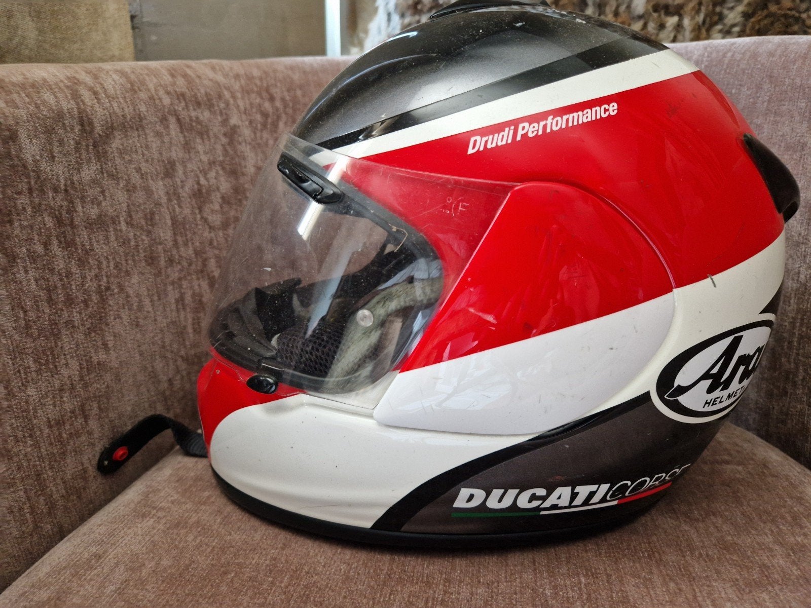 Arai Chaser Ducati Corse integraalhelm - Maat S, Motoren, Arai, Heren, Ophalen of Verzenden, Integraalhelm