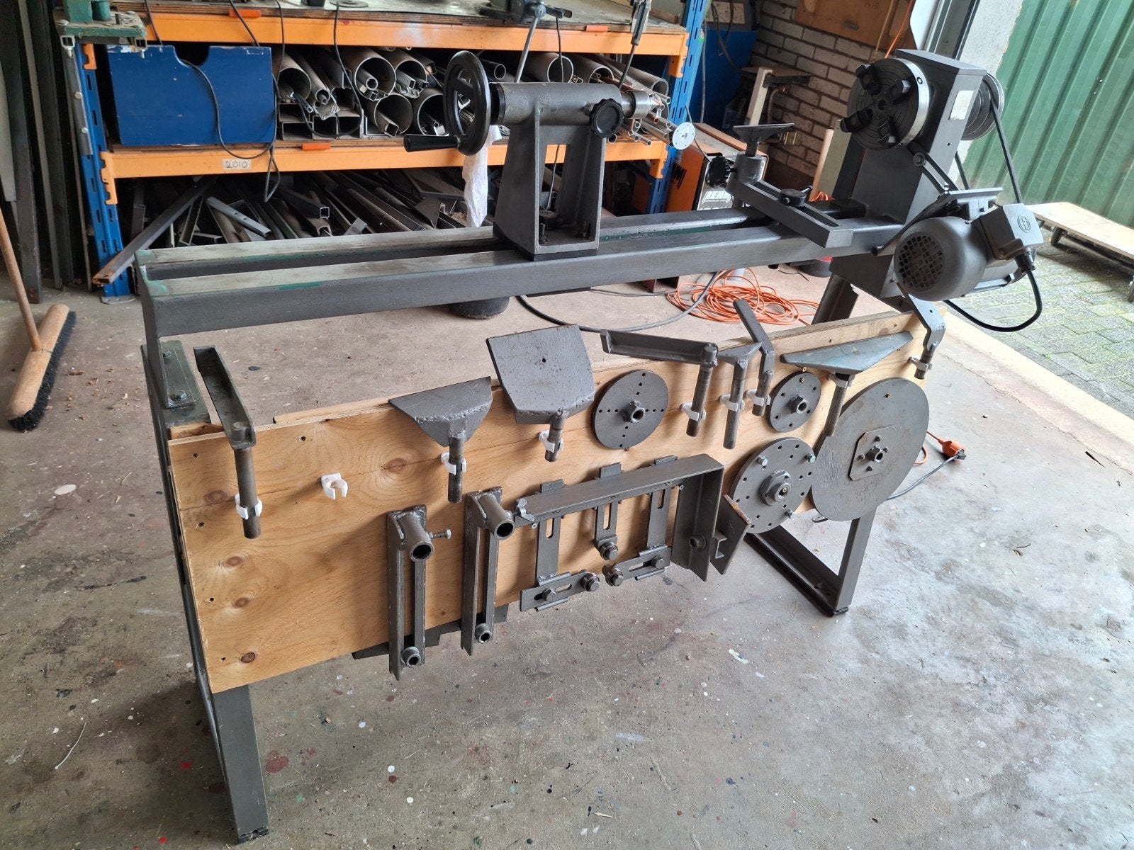 Houtdraaibank met diverse accessoires, Ophalen, Gebruikt, Houtdraaibank, 500 tot 1000 mm