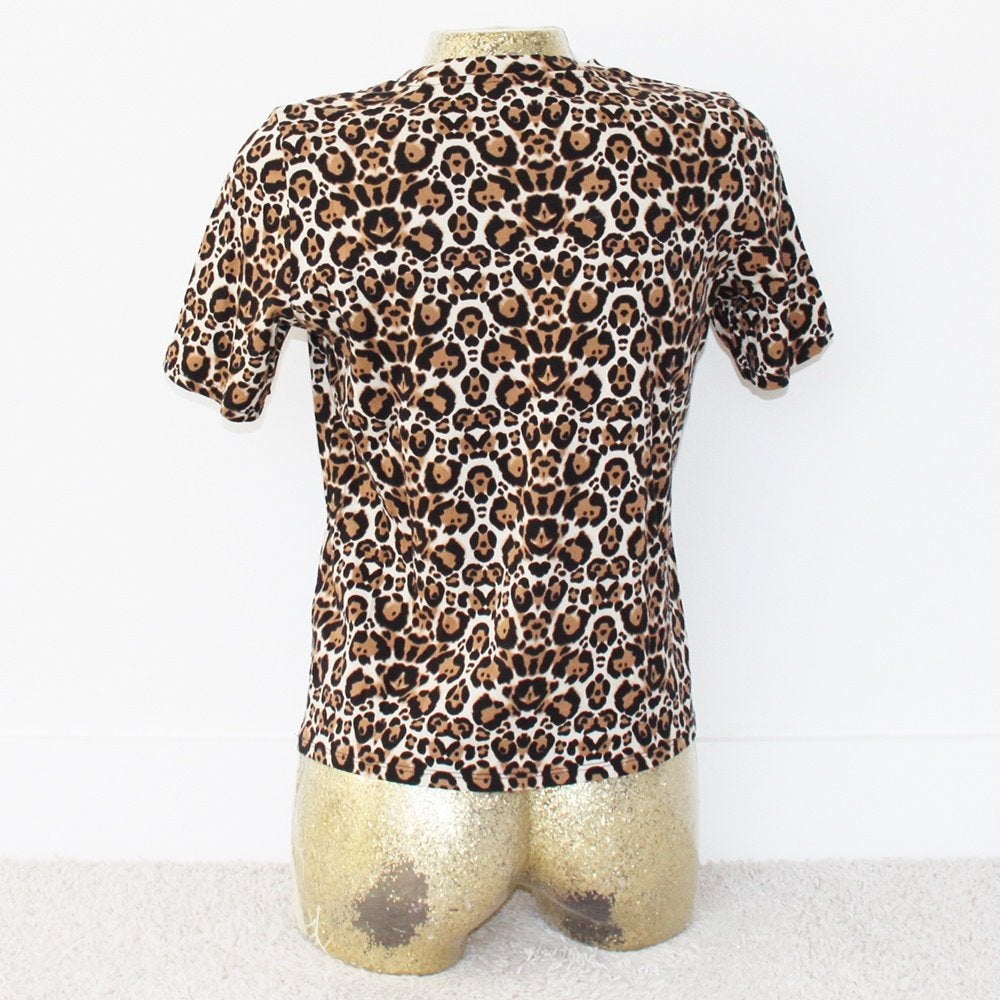 Mooi Only Panter Truitje 100% Katoen (M) - 62 € 15,-, Maat 38/40 (M), Only, Bruin, Ophalen of Verzenden