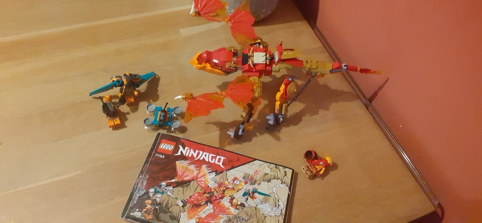 lego 71762 draak rood ninjqgo, Ophalen of Verzenden, Gebruikt
