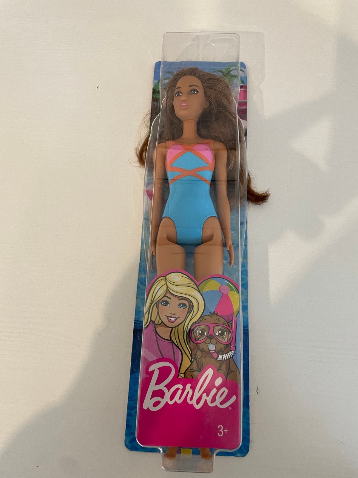 Barbie pop in zwempak - Zo goed als nieuw, Ophalen of Verzenden, Zo goed als nieuw, Barbie