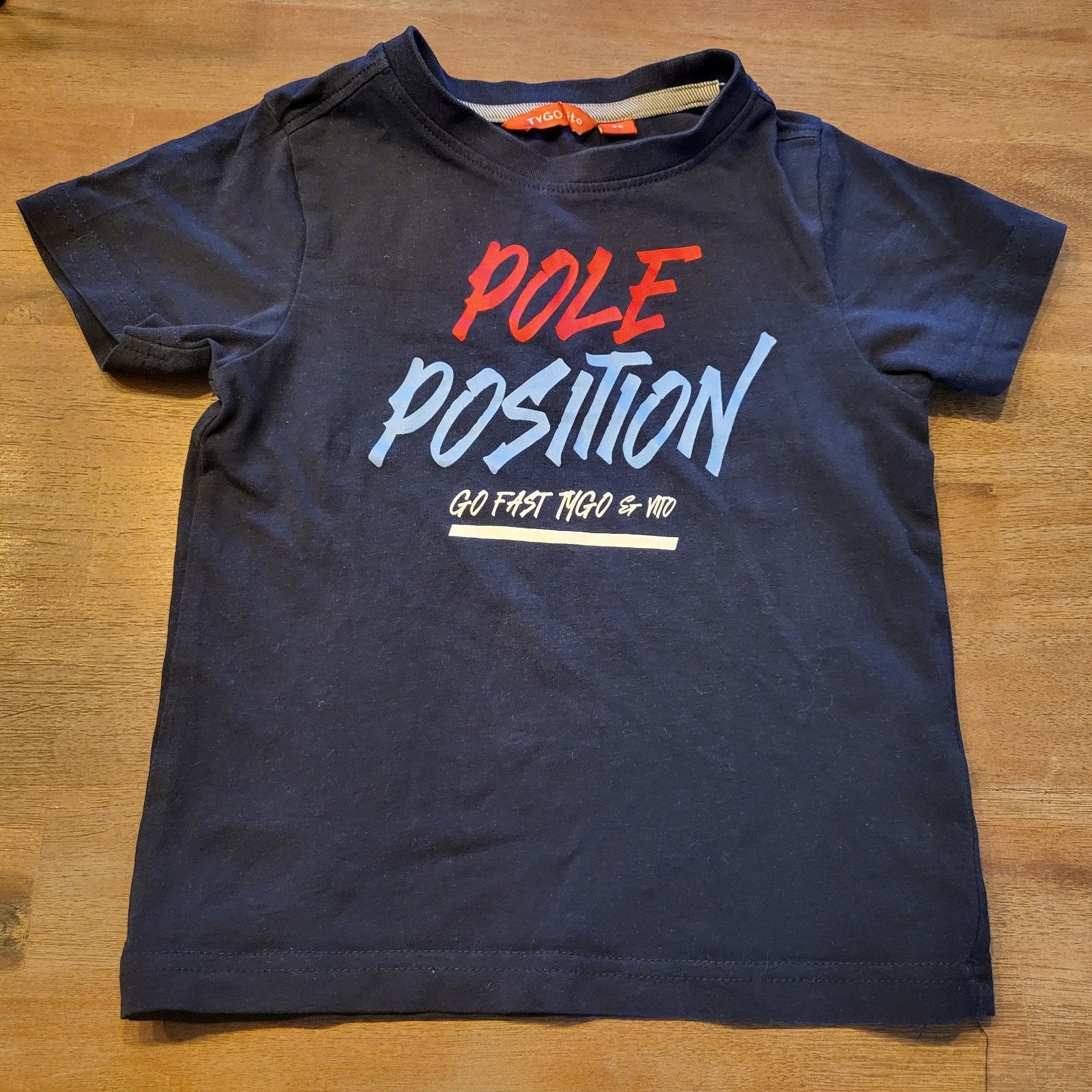Tygo & Vito t-shirt Pole Position donkerblauw maat 92, Kinderen en Baby's, Kinderkleding | Maat 92, Tygo&Vito, Ophalen of Verzenden