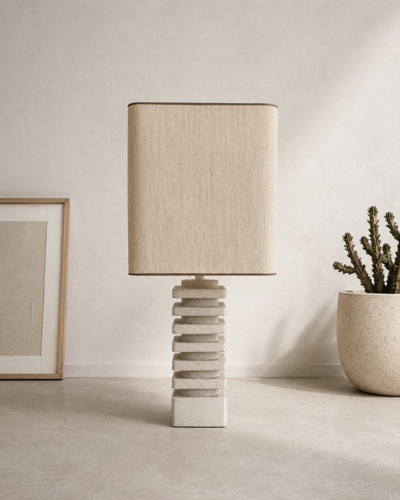 Grote vintage brutalistische lamp, Ophalen, Vintage