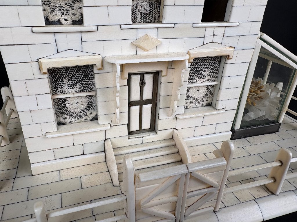 Ivoren miniatuurhuis – fijn handwerk, laat 19e eeuw zeldzaam, Antiek en Kunst, Ophalen of Verzenden