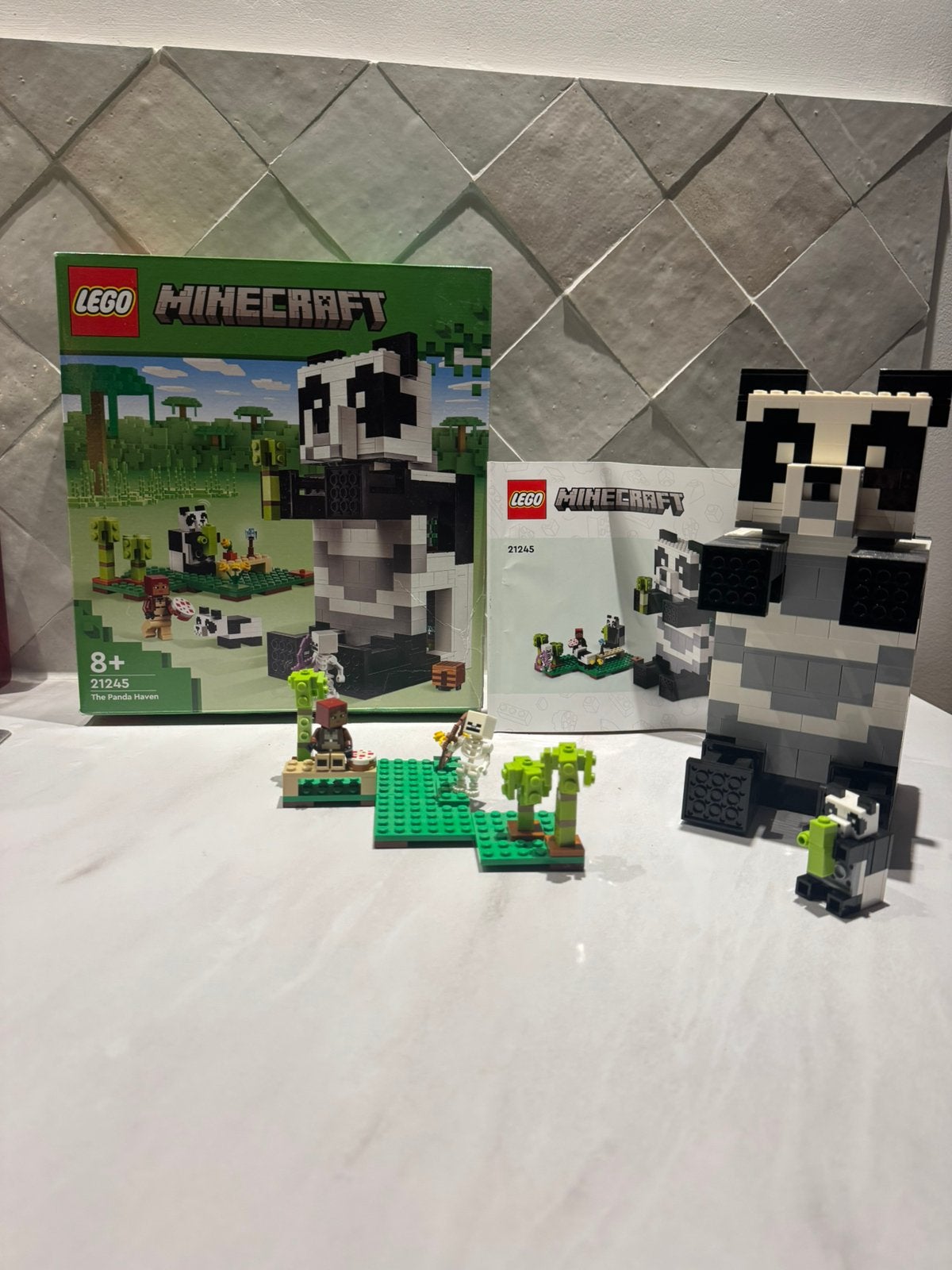 Lego minecraft panda huis, Ophalen, Zo goed als nieuw
