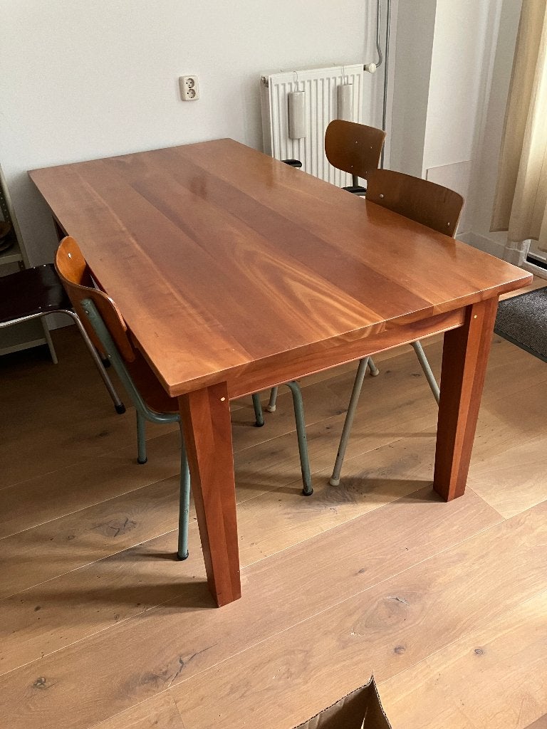 Tafel kersenhout, Ophalen, Gebruikt, 50 tot 100 cm, Vijf personen of meer
