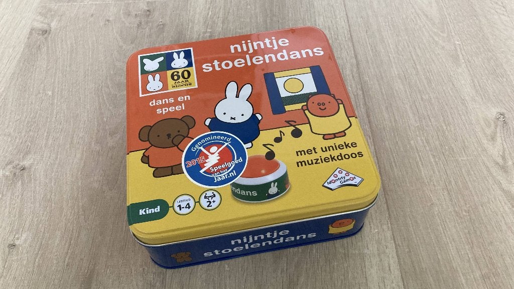 Nijntje Stoelendans Bordspel - Compleet met Muziekdoos, Hobby en Vrije tijd, Gezelschapsspellen | Bordspellen, Een of twee spelers