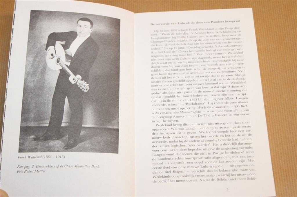 Lulu — Doos van Pandora — Toneelgroep Amsterdam [1989], Ophalen of Verzenden, Gelezen, Cabaret