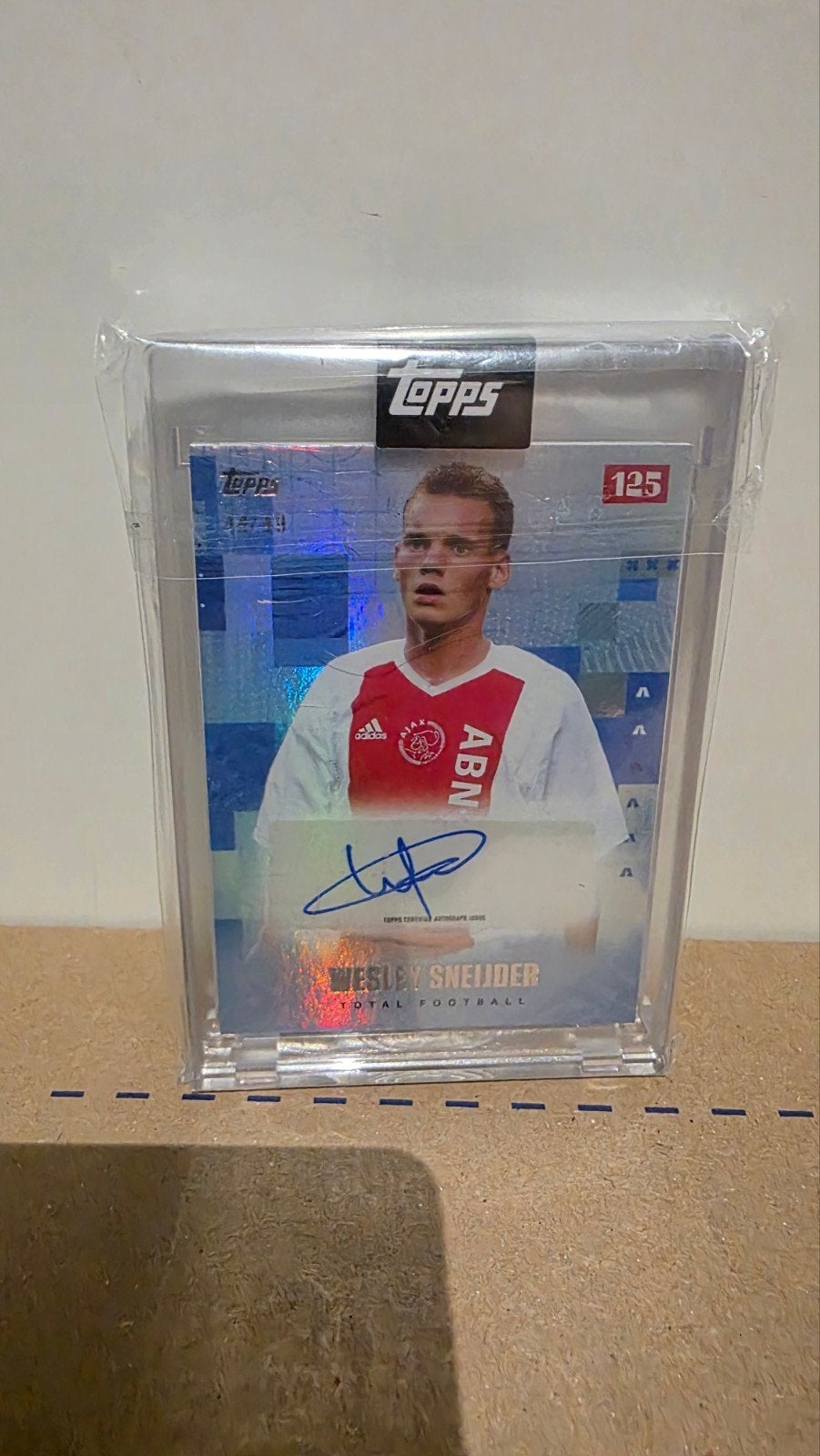 Wesley Sneijder Topps Ajax 125th Anniversary Kaart (44/49), Ophalen of Verzenden, Zo goed als nieuw, Ajax, Spelerskaart