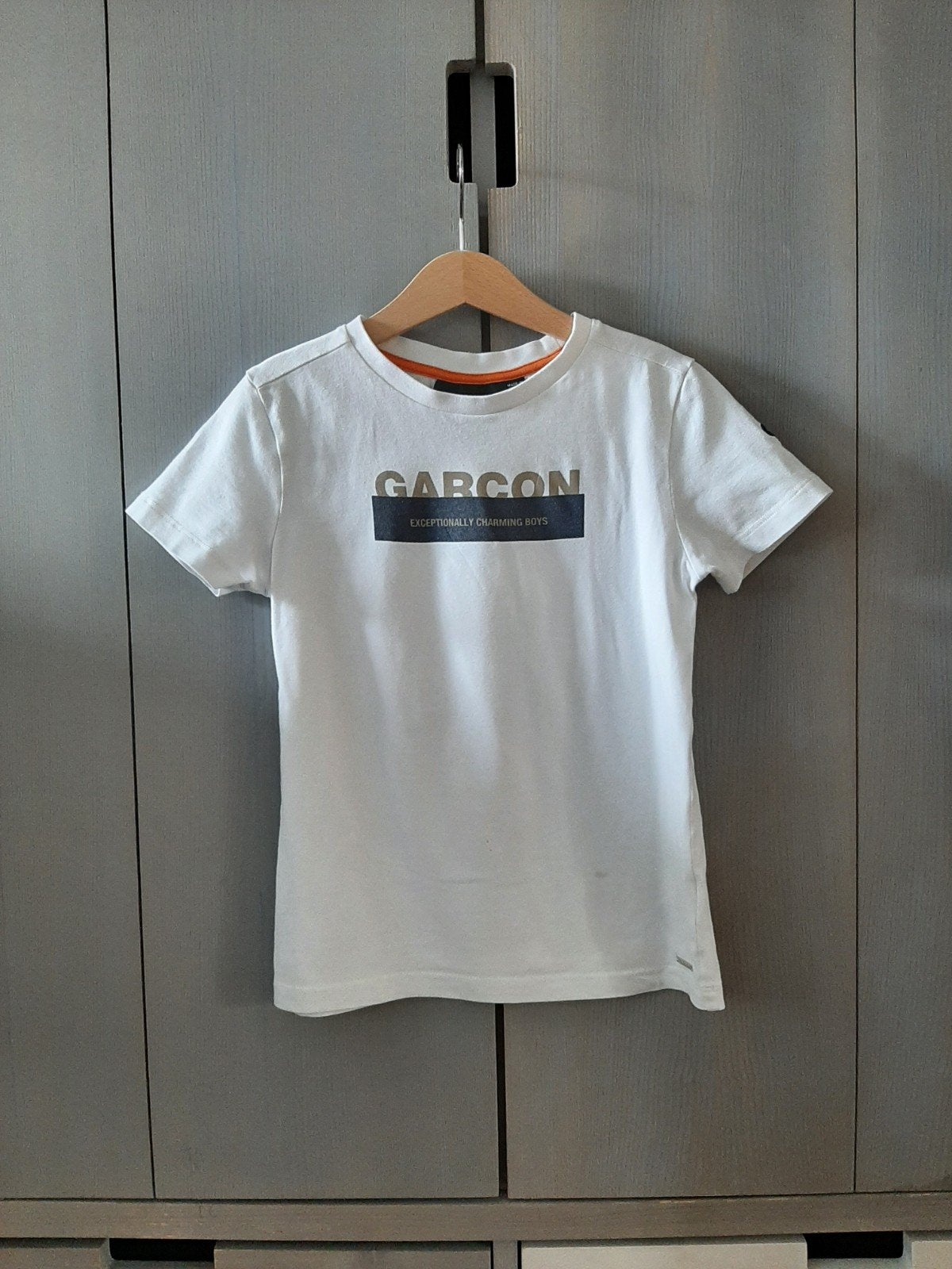 Leuk Le Chic Garcon T-shirt offwhite maat 128., Ophalen of Verzenden, Le Chic, Jongen, Shirt of Longsleeve