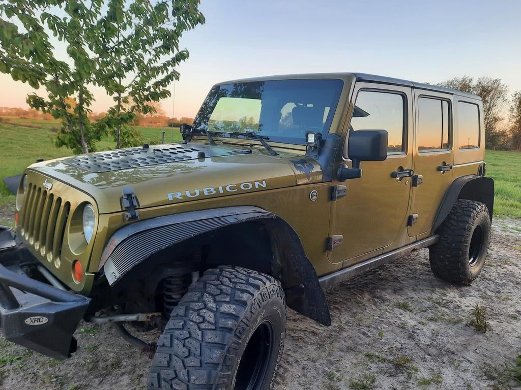 Jeep 2008 Groen rubicon, Auto's, 3778 cc, 205 pk, Particulier, Geïmporteerd