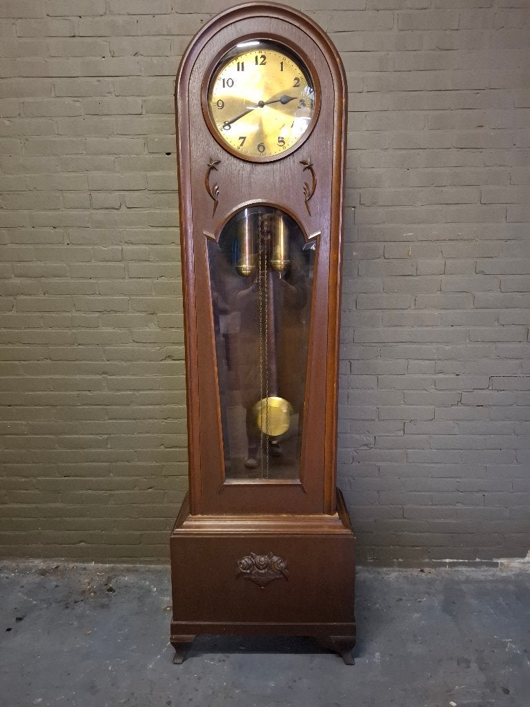 Antieke Kieninger Art Deco Staande Klok - Jaren 20/30, Ophalen