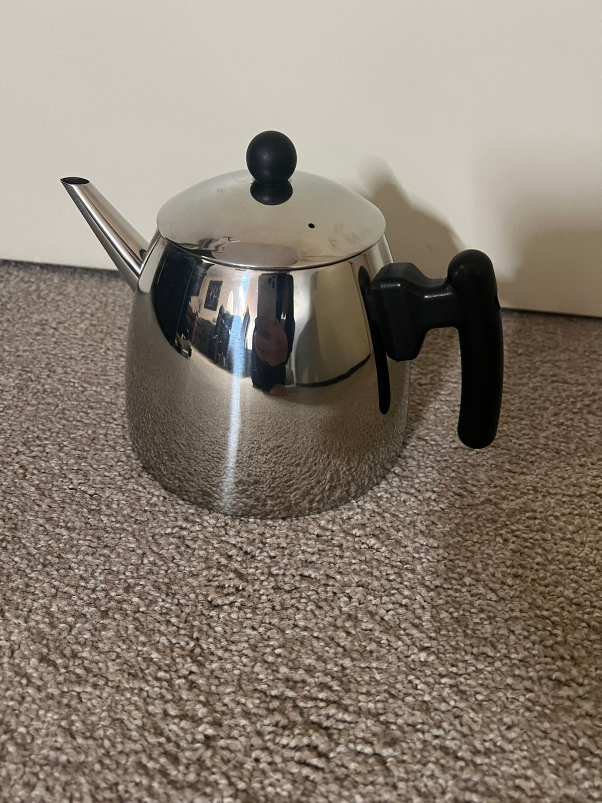 Theepot dubbelwandig, Ophalen of Verzenden, Zo goed als nieuw, Overige materialen, Pot, Bus of Blik