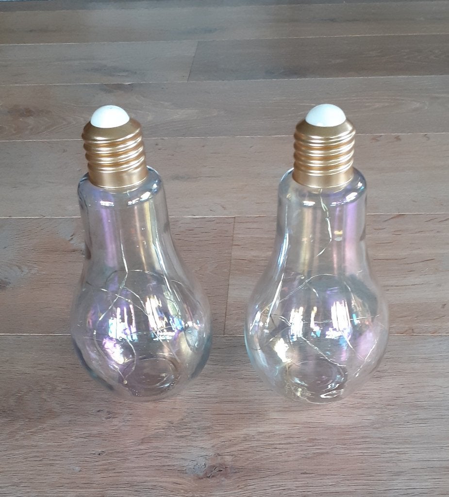 Decoratieve LED lampen in gloeilamp vorm (2 stuks), Overige merken, Meerkleurig, 23 cm, Overige fittingen