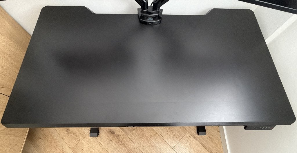 IKEA UPPSPEL Elektrisch Zit-Sta Bureau – Zwart 140x80 cm, Ophalen, Zit-sta bureau, Elektrisch, Zo goed als nieuw