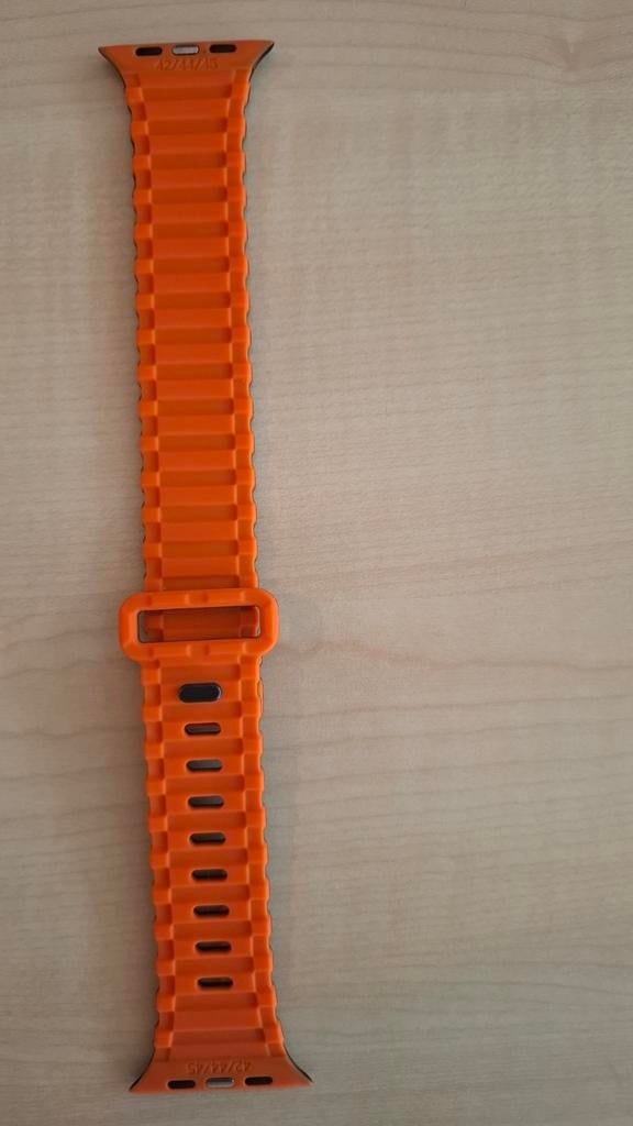 Oranje en Zwart Ocean Bandje voor Apple Watch 44/45/46mm, Apple Watch 42/44/45mm, Bandje, Apple (compatibel), Ophalen of Verzenden