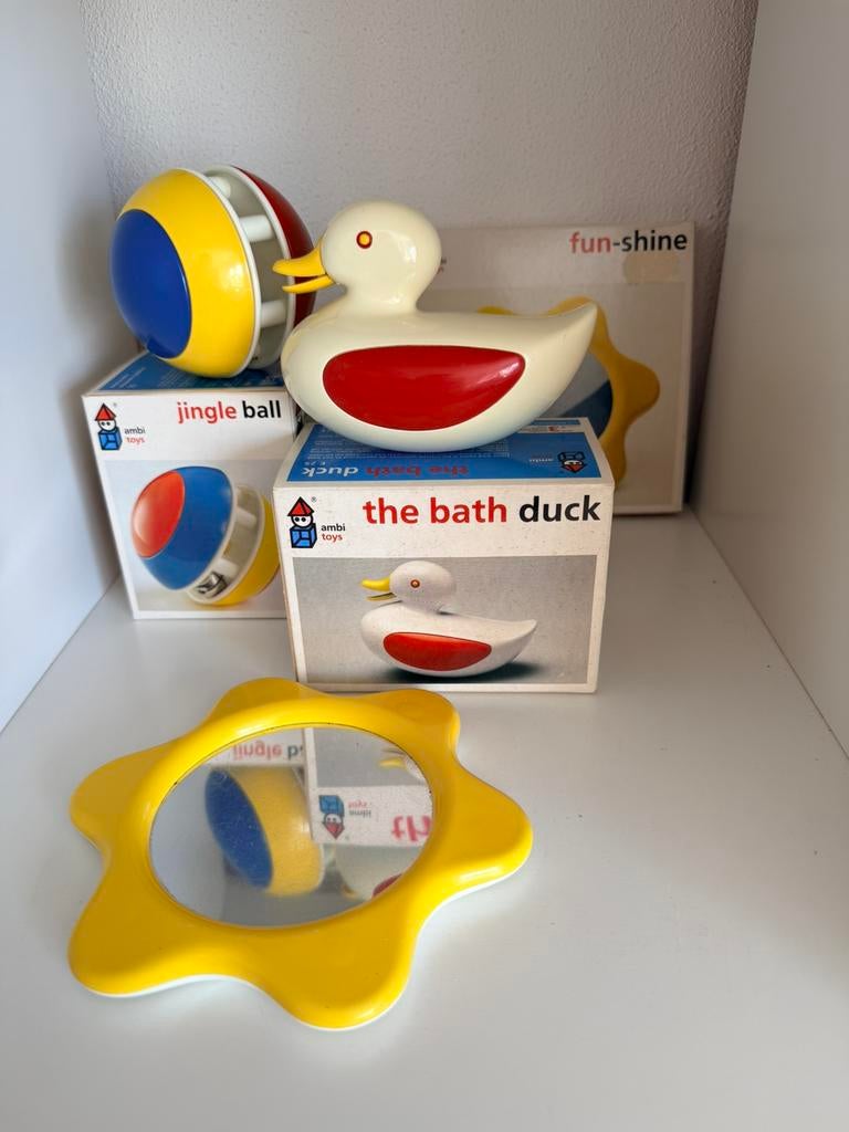 3 doosjes babyspeelgoed Ambi Toys, Ophalen of Verzenden, Zo goed als nieuw, Overige typen