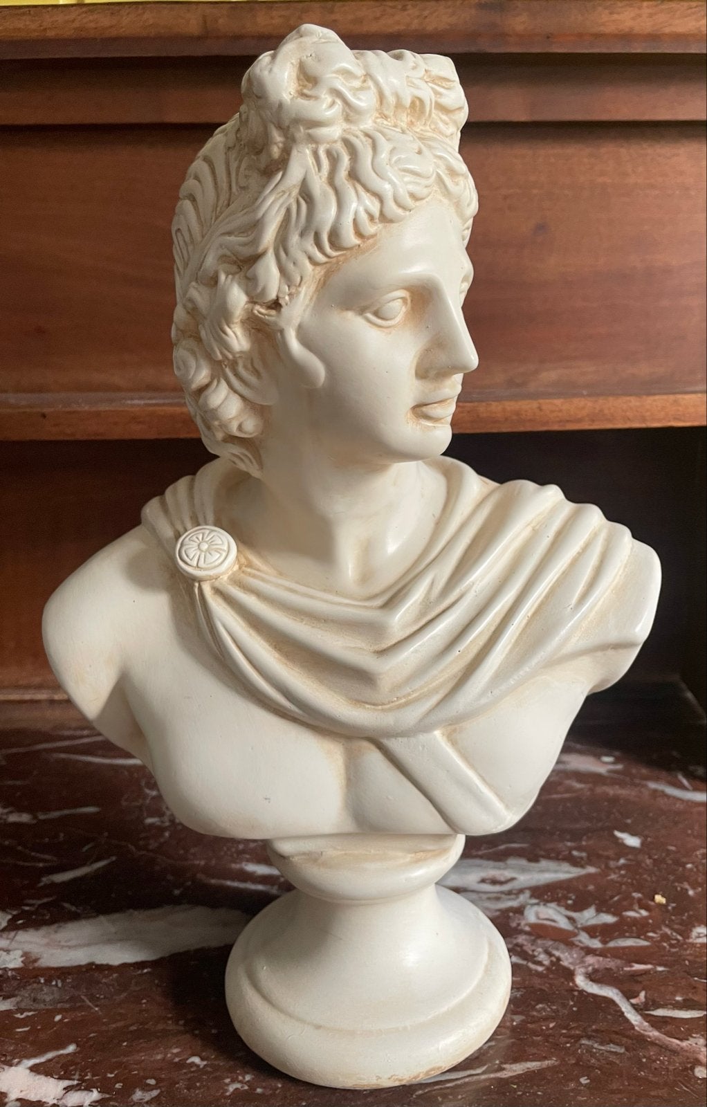 Fraaie klassieke buste’s god Apollo en godin Diana, Overige onderwerpen, Buste, Ophalen of Verzenden, 20 - 50 cm