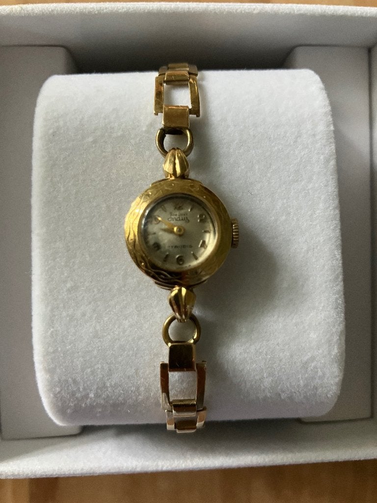 Gouden dameshorloge Indus de luxe, Zwitserland, Gebruikt, Polshorloge, Goud, Goud