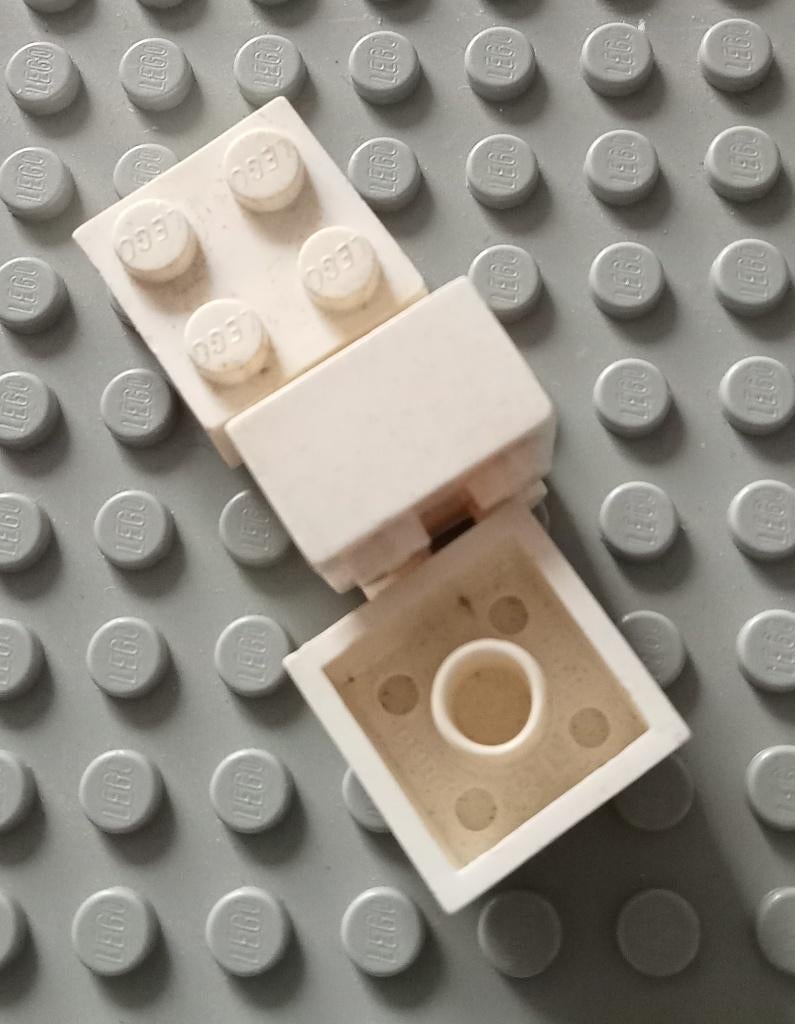 3003old(3) 3x white Brick 2 x 2 without Inside Supports, Ophalen of Verzenden, Gebruikt