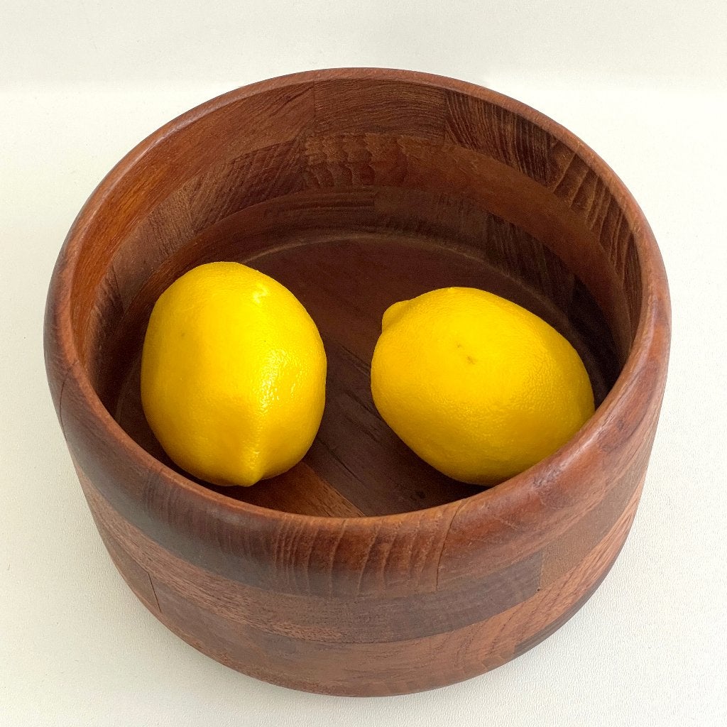 teak SCHAAL Kjeni Denmark Mid Century Design vintage bowl, Gebruikt, -, Rond, Ophalen of Verzenden