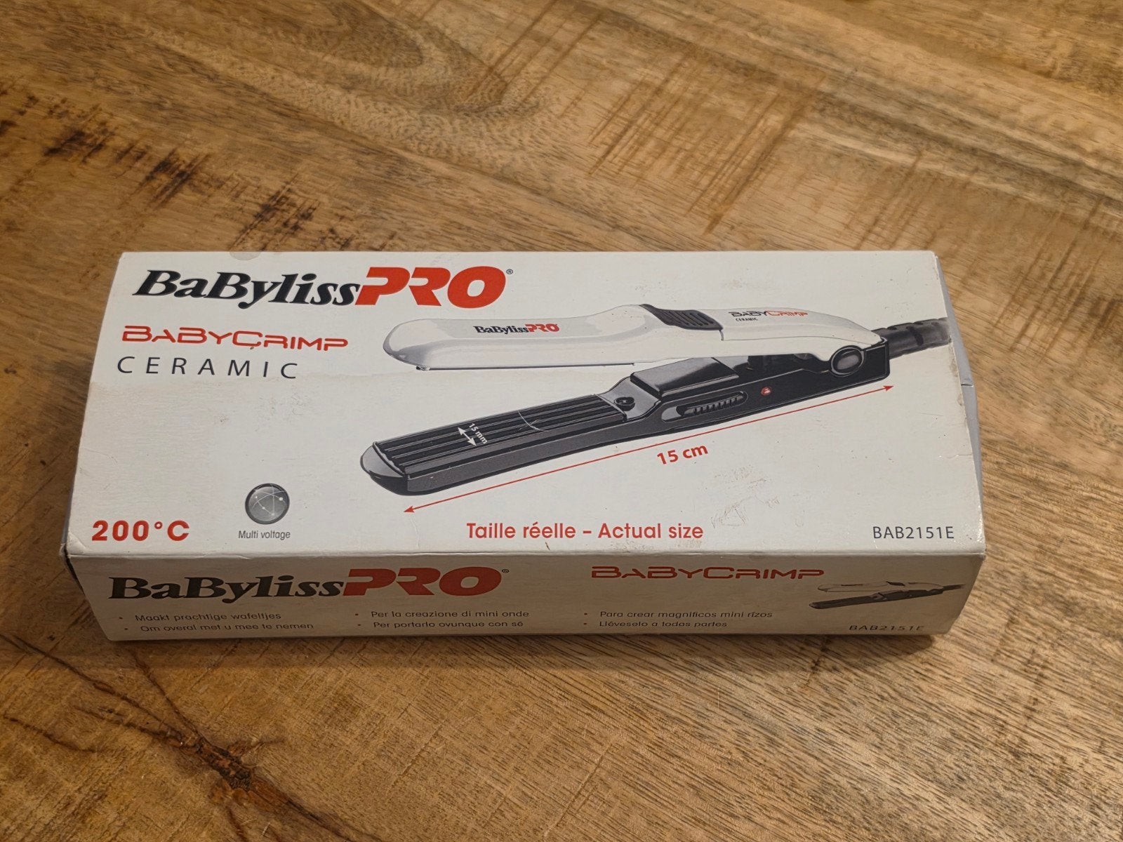 BaBylissPRO BabyCrimp Wafeltang (BAB2151E) nieuw!!, Ophalen, Nieuw, Overige typen