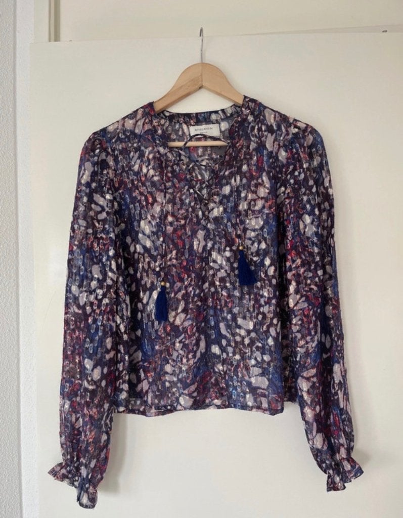 Dames blouse revelation, Kleding | Dames, Blauw, Ophalen of Verzenden, Zo goed als nieuw, Revelation