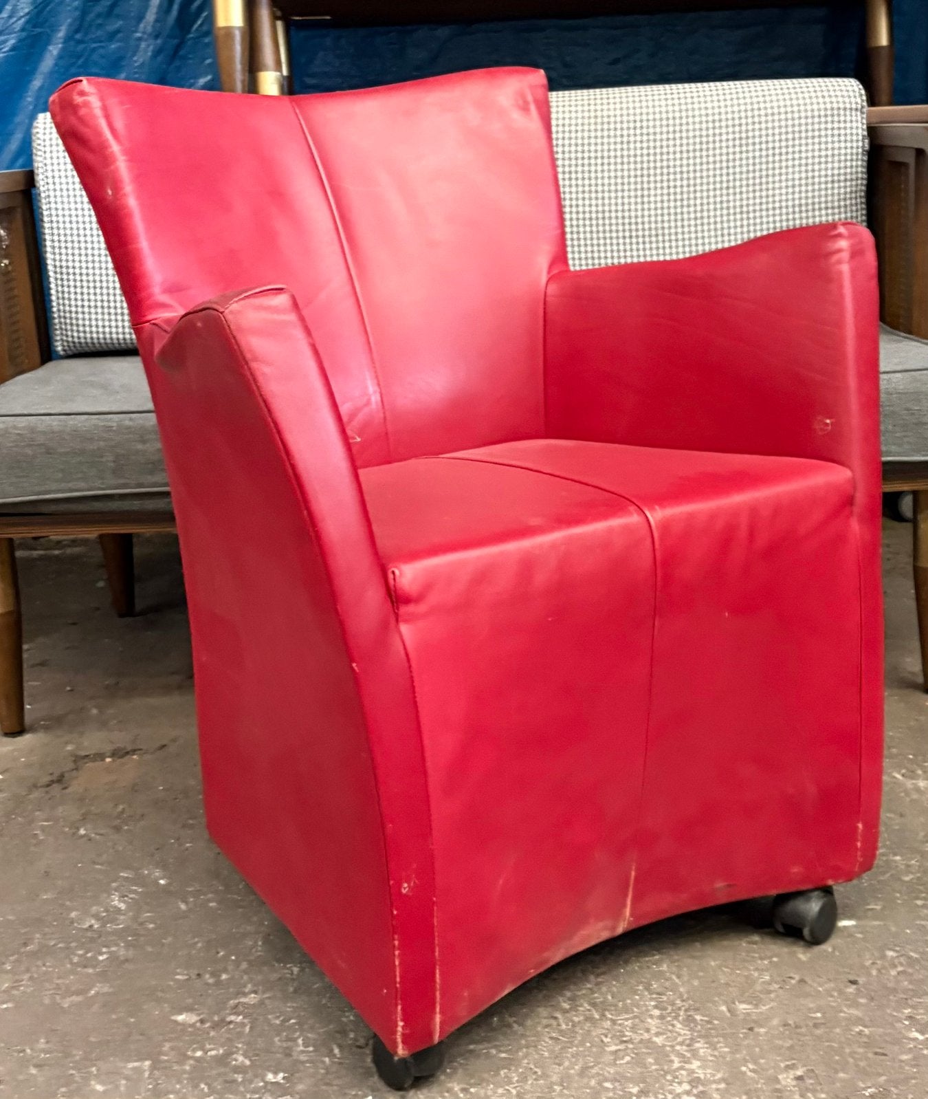 Montis Sting rood leer (15), Ophalen, Gebruikt, Leer, Minder dan 50 cm