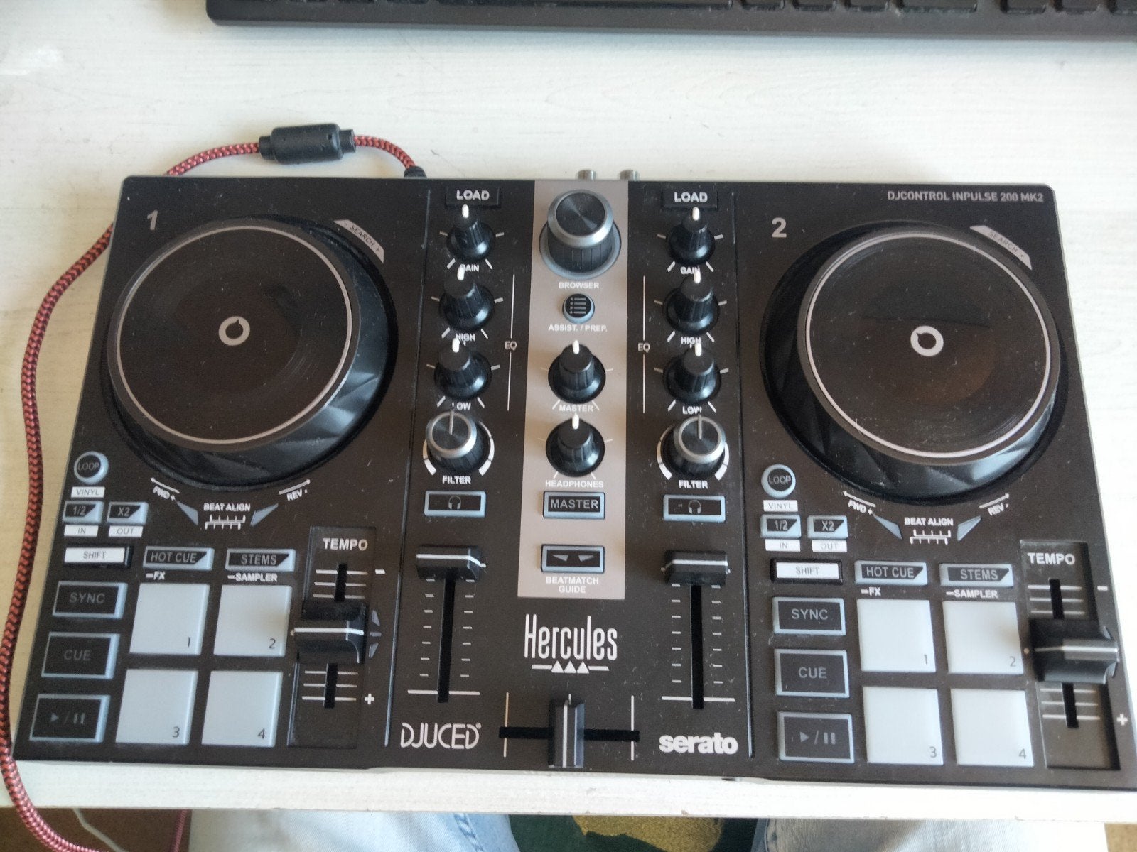 Hercules DJControl Inpulse 200 MK2 DJ Controller, Ophalen, Zo goed als nieuw, Dj-set, Overige merken
