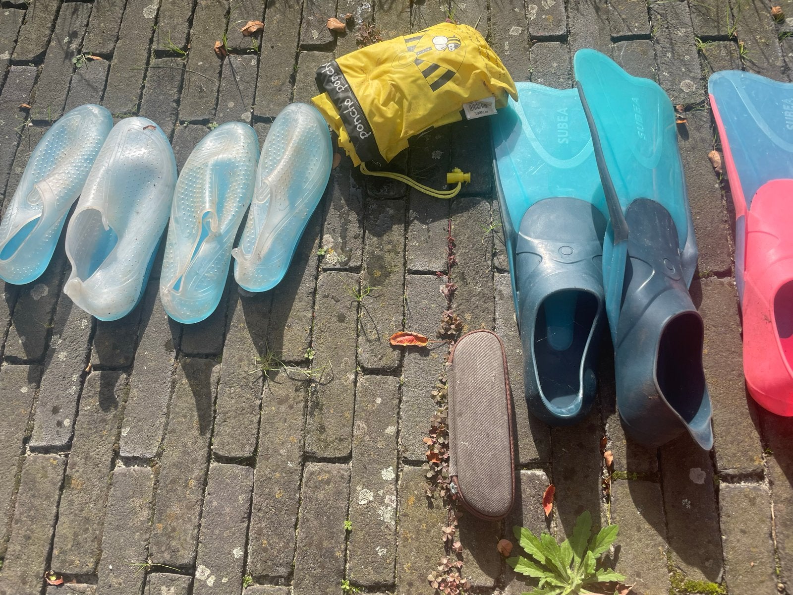 Waterschoenen en zwemvliezen voor kinderen, Ophalen, Gebruikt
