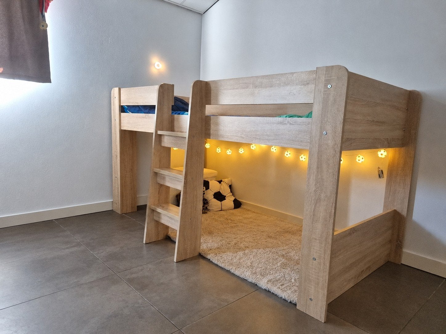 Halfhoogslaper zonder matras, Ophalen, Gebruikt, 90 cm, Eenpersoons