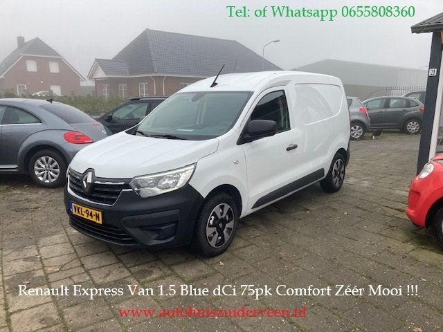 RENAULT Express Van 1.5 Blue dCi 75pk Comfort Zéér Mooi !, Auto's, Voorwielaandrijving, Gebruikt, Euro 6, 4 cilinders