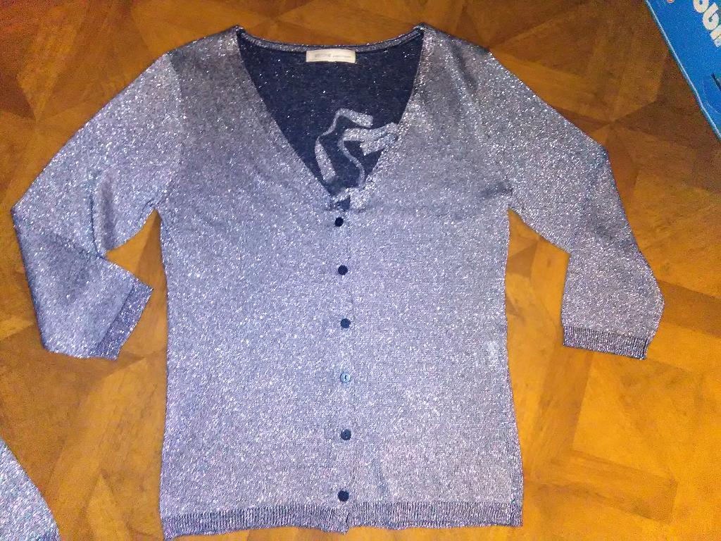 Stroke top en vest set metallic glitter maat M, Maat 38/40 (M), Overige kleuren, Ophalen of Verzenden, Zo goed als nieuw