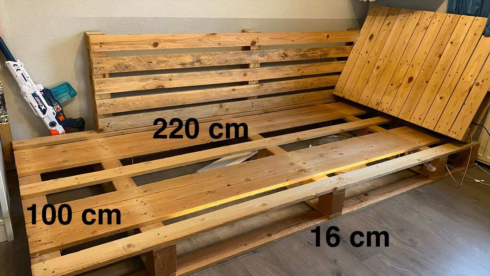 Pallets in diverse afmetingen, Ophalen, Gebruikt, Minder dan 25 mm, Pallet