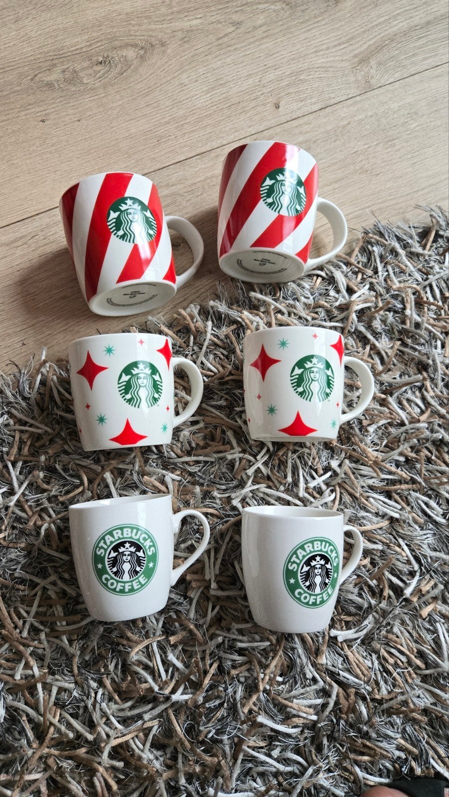 Starbucks mokken 6 stuks, Ophalen of Verzenden, Overige stijlen, Kop(pen) en/of Schotel(s)