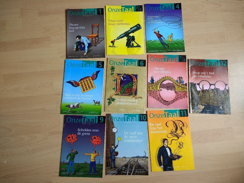 Tijdschriften Onze taal maandblad jg 2006,2007, 2008, 2009, Boeken, Tijdschriften en Kranten, Ophalen of Verzenden, Gelezen, Overige typen